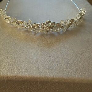 Ansonia of New York Veil Silver Bridal Rhinestone Tiara Brand New